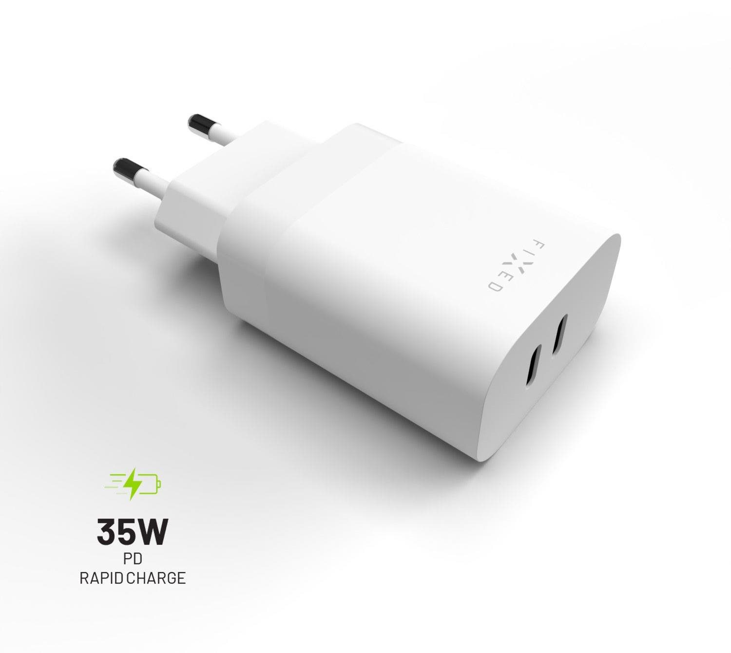 FIXED PD Rapid Charge s 2× USB-C výstupom a podporou Power Delivery...