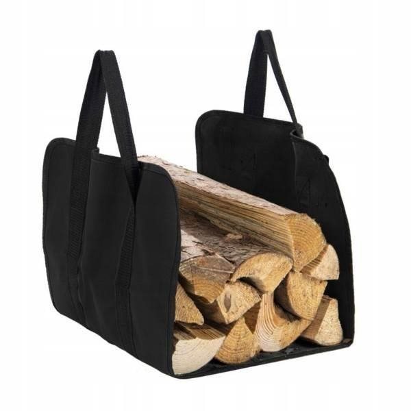 Kaminer 8791 Taška na drevo 100 × 45 cm čierna Kôš na drevo