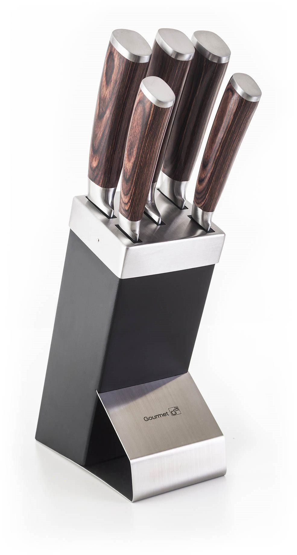 Sada nožov G21 Gourmet Dynamic 5 ks + čierno-nerezový blok Sada nožov