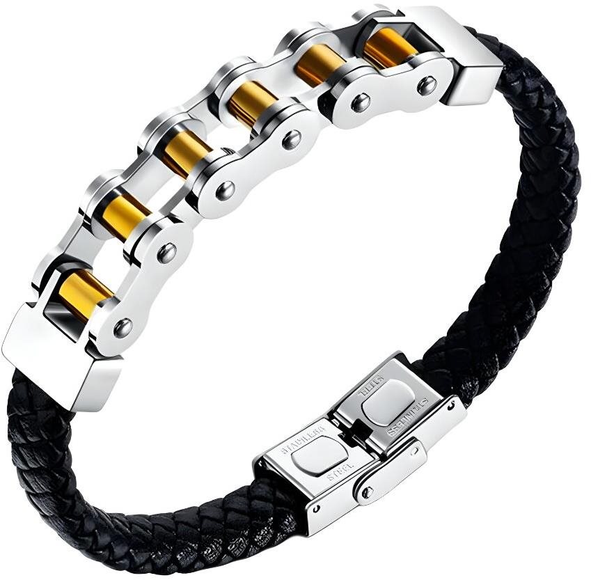 Gaira Kožený náramok Chain 30294-23 Náramok