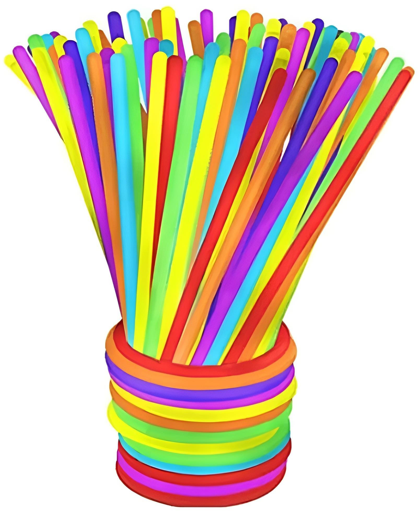 Kruzzel 22889 Svietiace náramky Lightstick 100 ks farebné Párty...