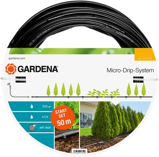 Gardena indulókészlet növénysorokhoz, 50 m Öntöző készlet