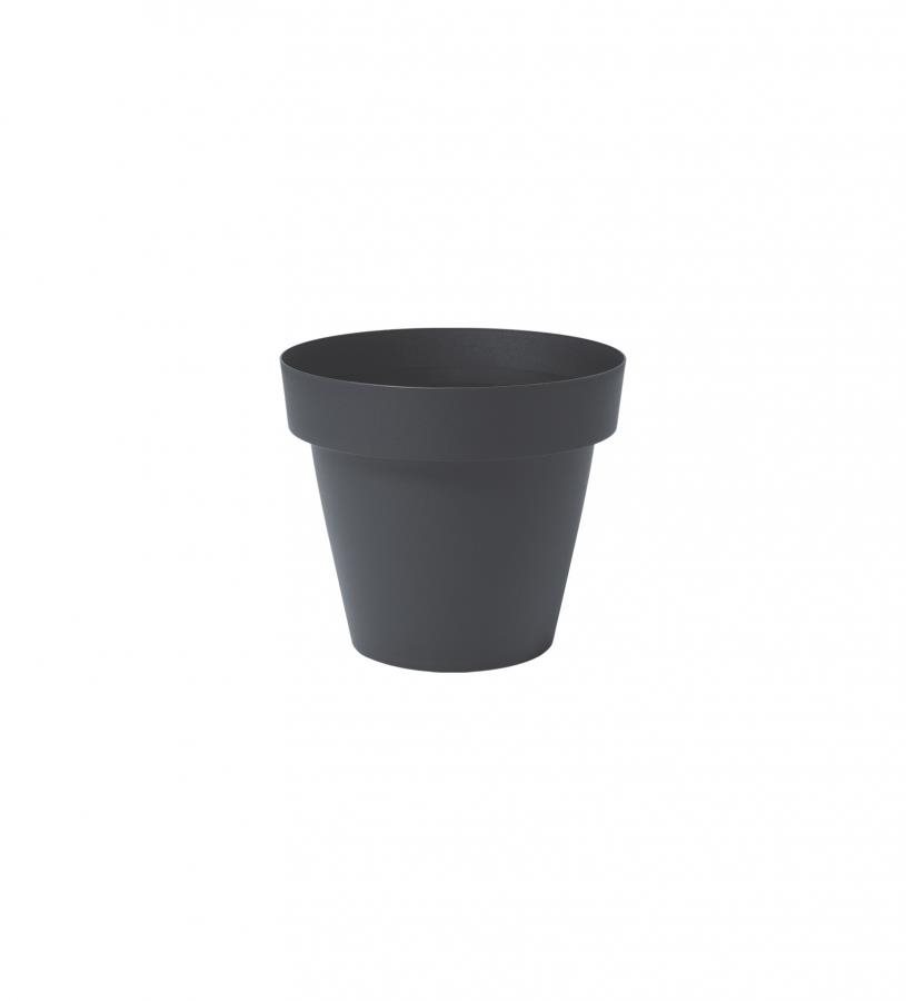 GARDINO kvetináč MELROSE O 35 cm, 18 l, antracit Kvetináč