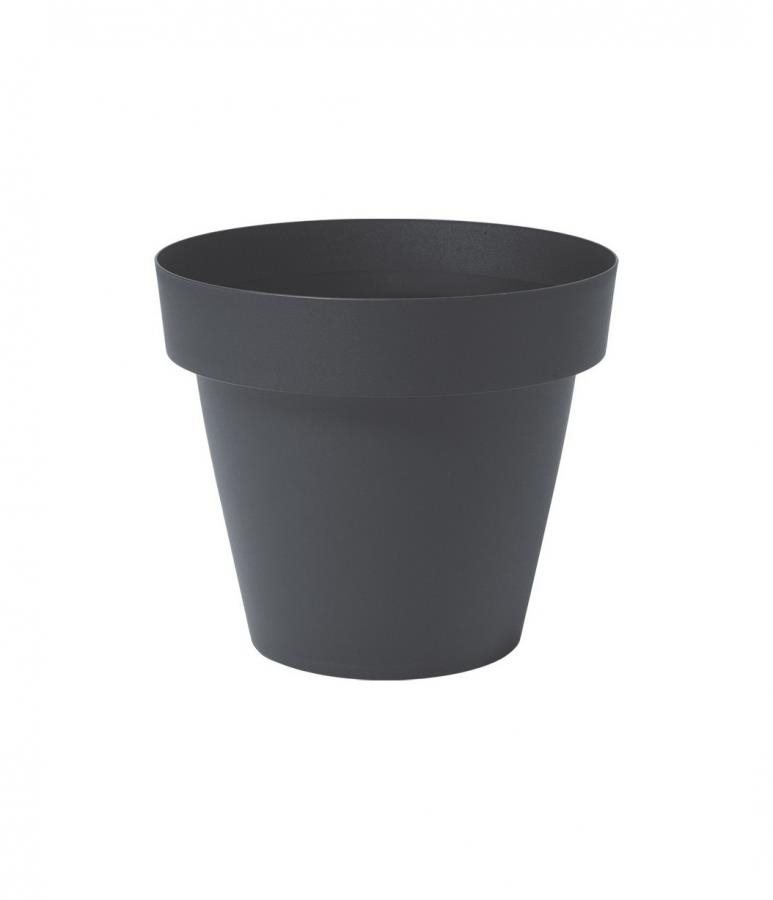 GARDINO kvetináč MELROSE O 60 cm, s kolieskami, antracit Kvetináč