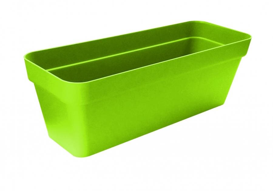 GARDINO truhlík MELROSE 50 cm, 10 l, zelený, so zásobníkom na vodu...