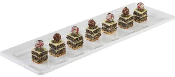 APS Tácka GN 2/4 melamín 530 × 162 biela Podnos