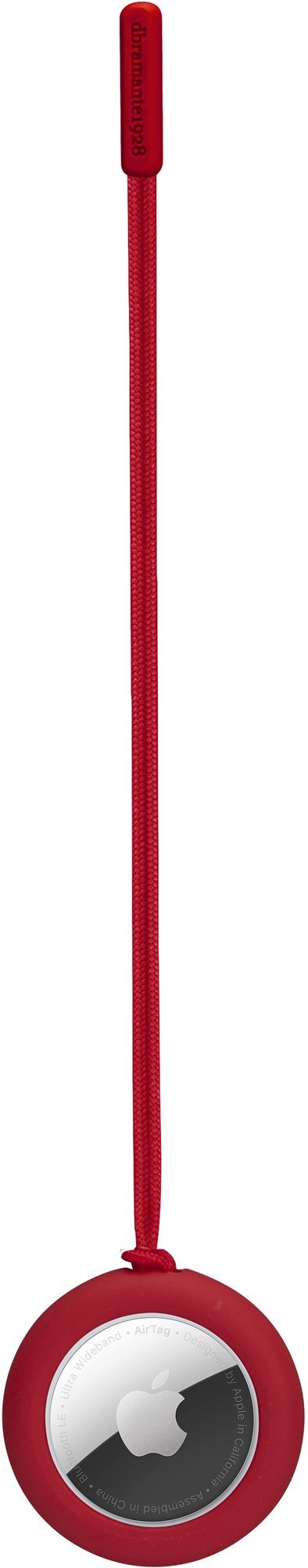 dbramante1928 Attache Groenland pour porte-clés AirTag pomme rouge...