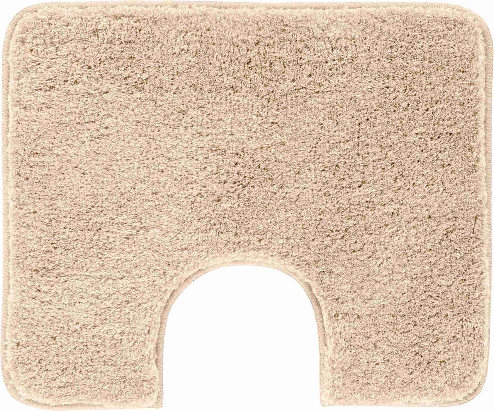 GRUND MELANGE WC predložka s výrezom 50 × 60 cm, béžový WC predložka