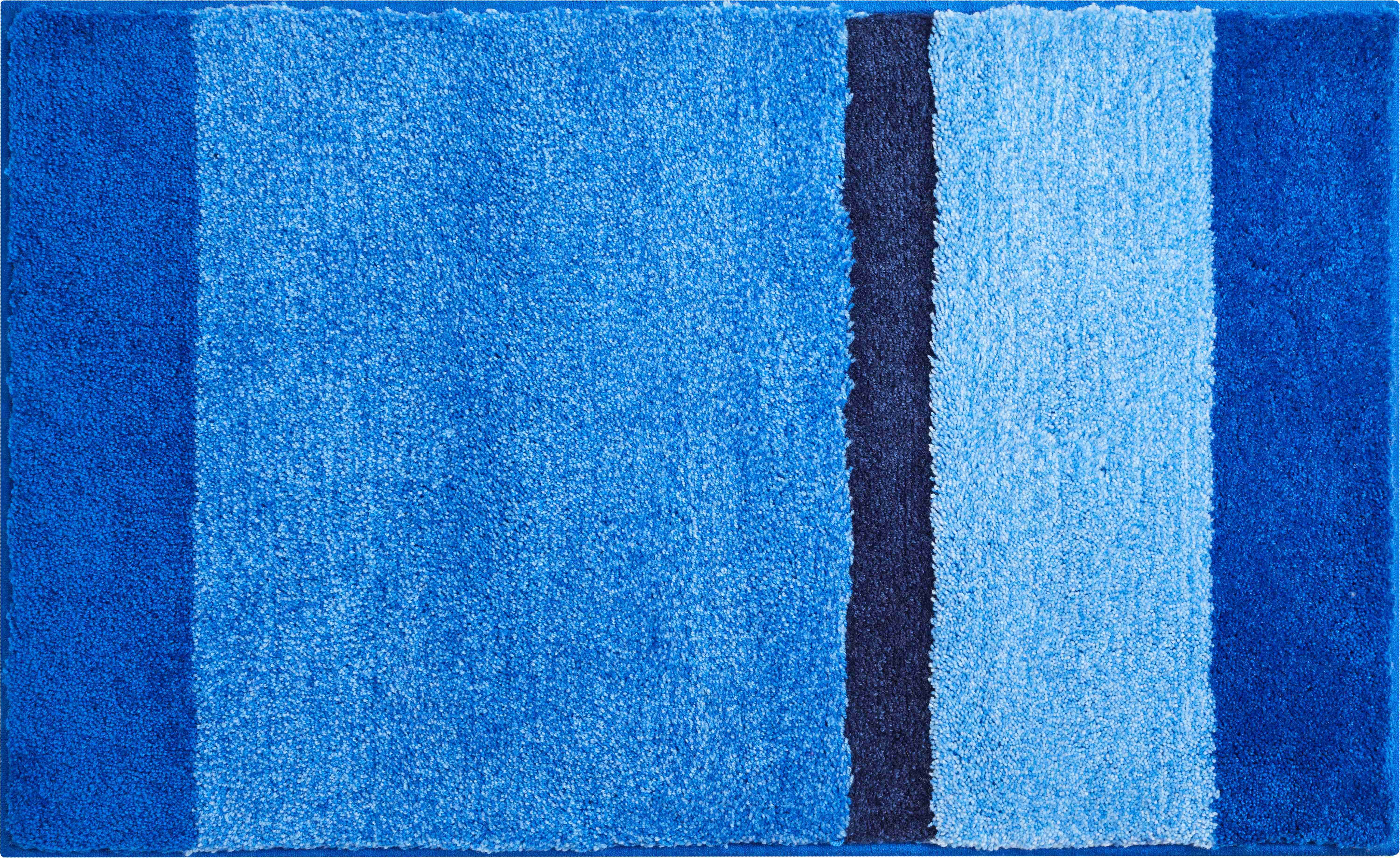 GRUND ROOM Kúpeľňová predložka 60 × 100 cm, modrá Kúpeľňová predložka