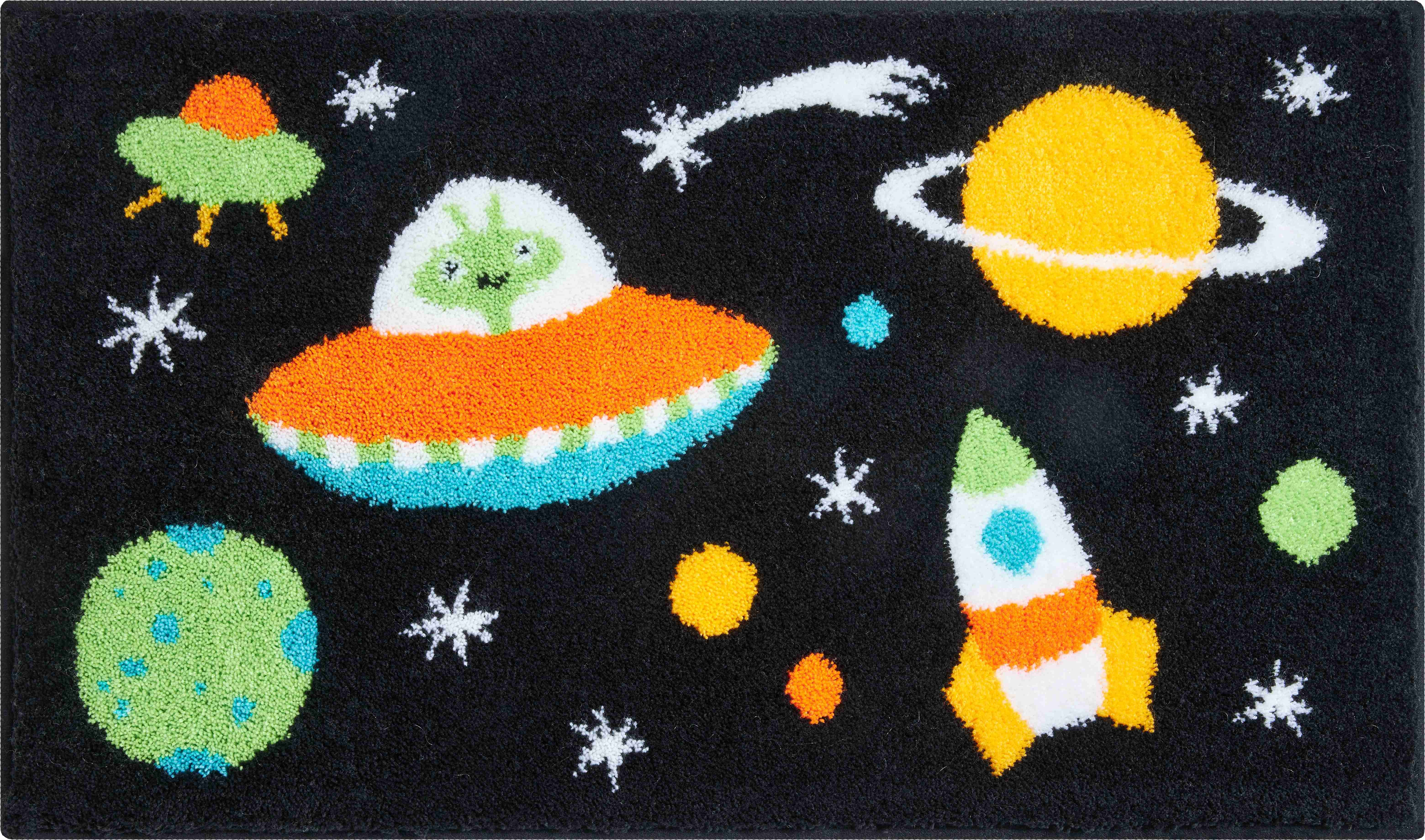 GRUND LITTLE MARTIAN Kúpeľňová predložka 60 × 90 cm, čierna...