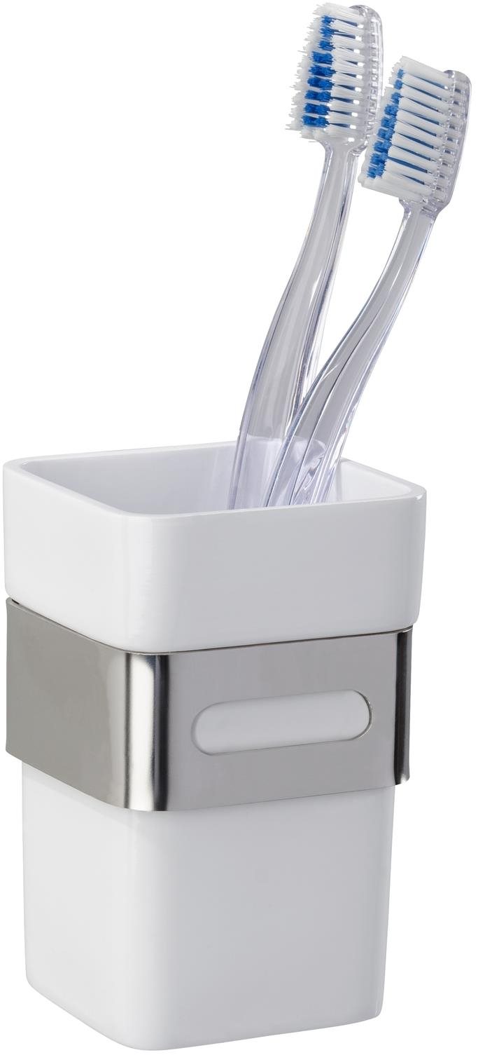 WENKO BEZ VŔTANIA Premium Plus – Pohár na zubné kefky, kovovo...