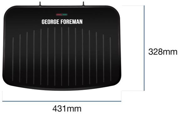 George Foreman 25820-56 Fit Grill Large Kontakt grill