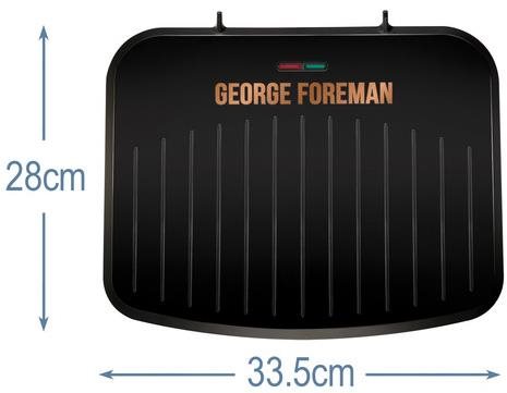 George Foreman 25811-56 Fit Grill Copper Medium Kontakt grill