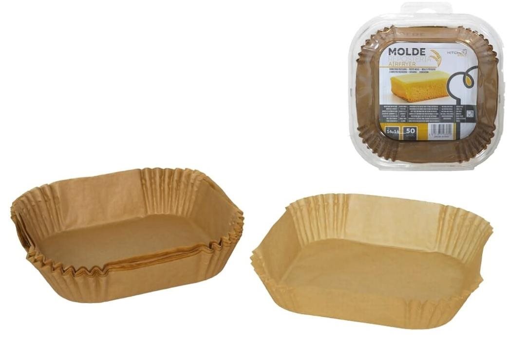 GERIMPORT sütőforma 16 × 16 cm, 50 db, papír Fritőz tartozék