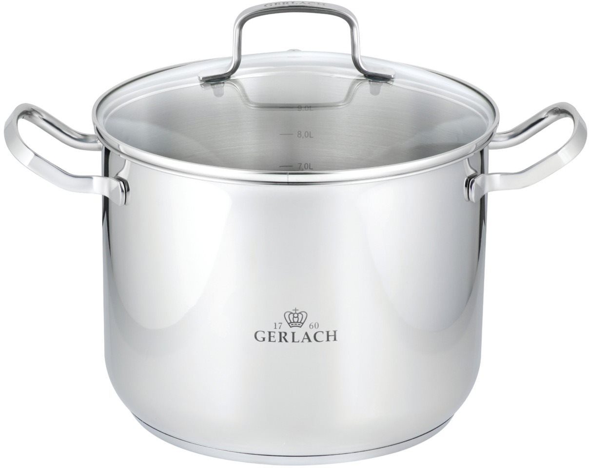 Gerlach SIMPLE Hrniec vysoký s pokrievkou 28 cm 10 l Hrniec