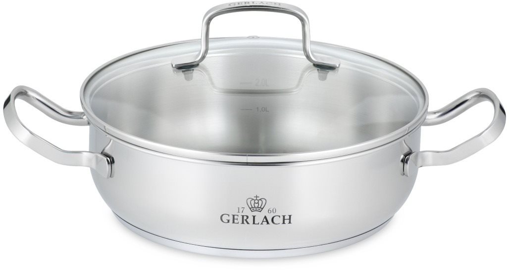 Gerlach SIMPLE lábas fedővel 24 cm 2 l Fazék