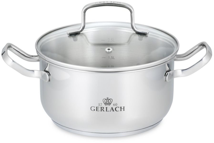 Gerlach SIMPLE fazék 20 cm-es fedővel 2,5 l Fazék