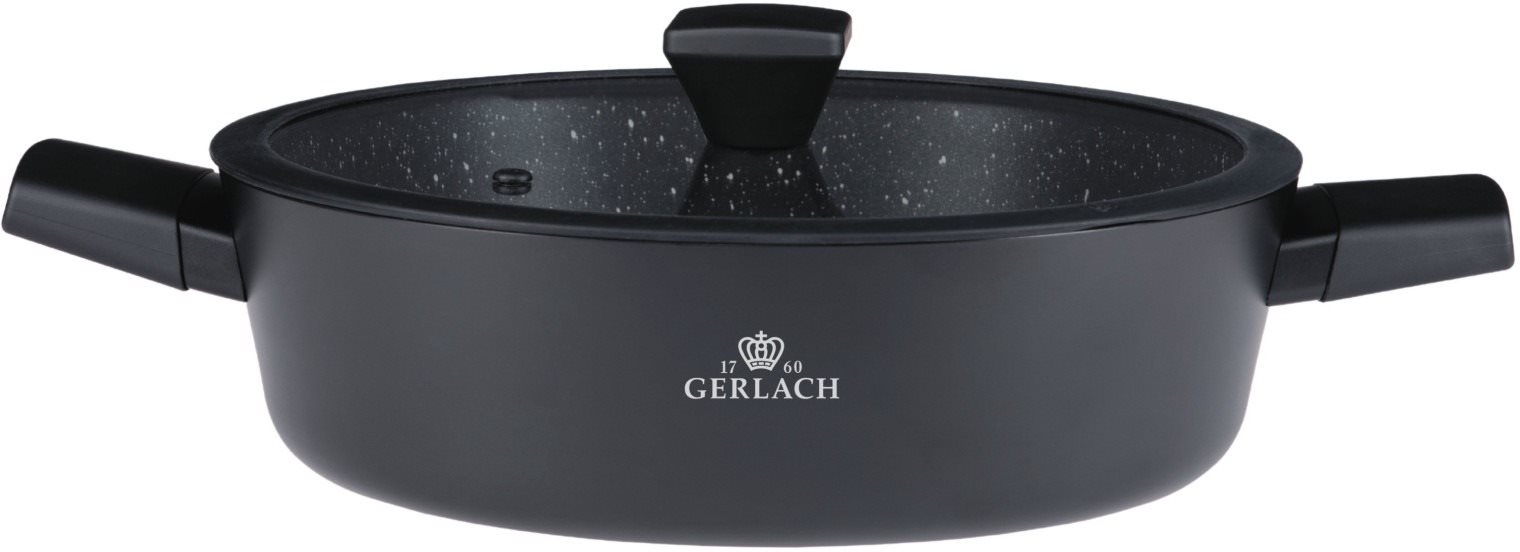 Gerlach GRANITEX lábas fedővel 28 cm 4,4 l Lábas