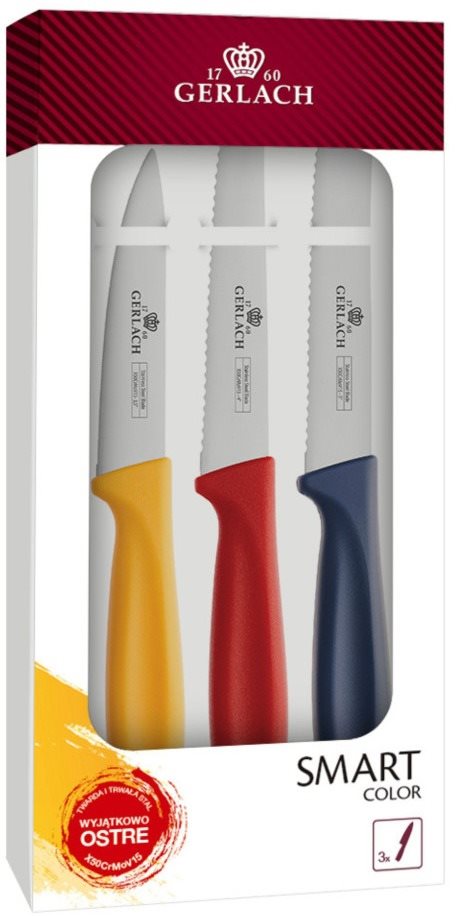 Gerlach 3 darabos késkészlet SMART COLOR Késkészlet