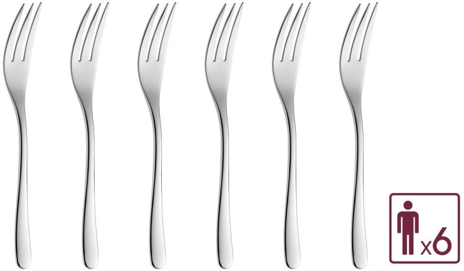 Gerlach MUZA Dessertgabelset 6 Stück Besteck-Set