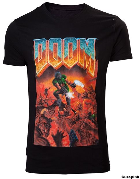 DOOM Classic Box Art tričko S Tričko