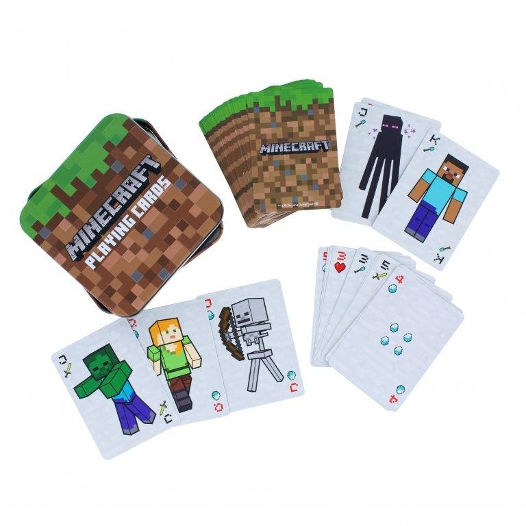 Minecraft - Spielkarten in Blechdose Kartenspiel