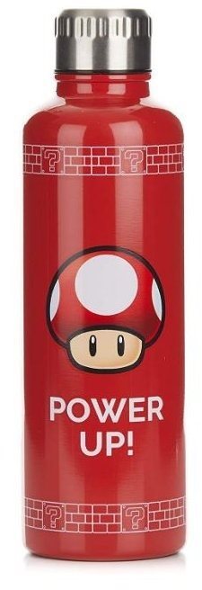Nintendo – Super Mario Power Up – nerezová fľaša na vodu Fľaša na...