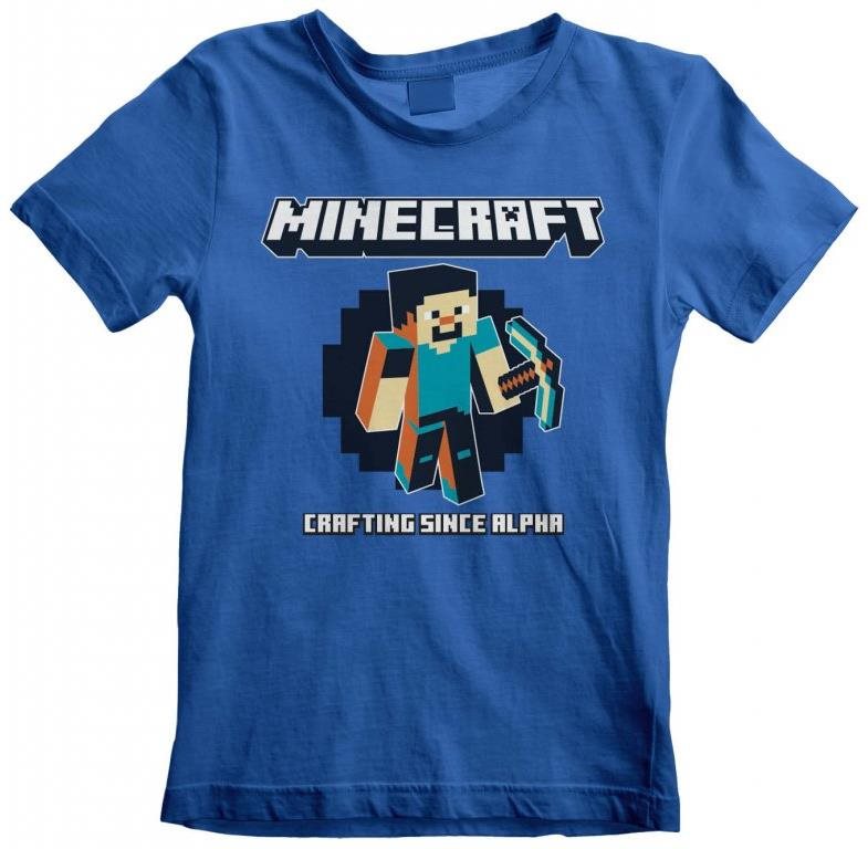 Minecraft – Crafting Since Alpha – detské tričko 9 – 11 rokov Tričko