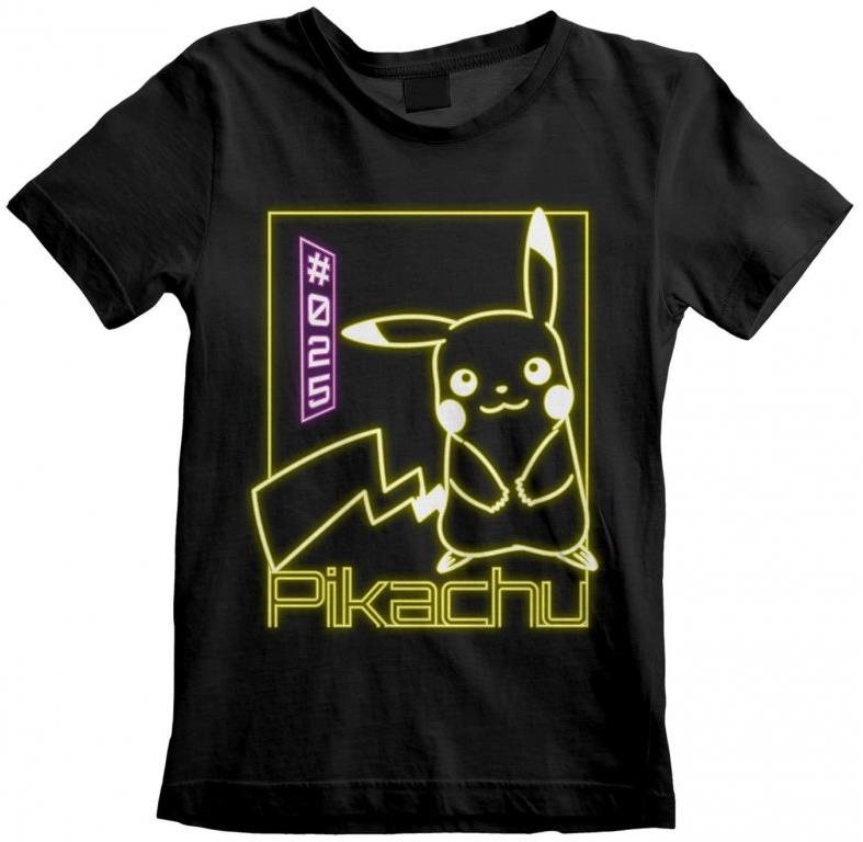 Pokémon – Pikachu Neon – detské tričko 7 – 8 rokov Tričko