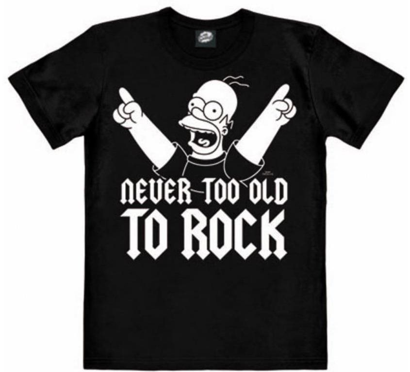 The Simpsons – Never Too Old To Rock – tričko L Tričko