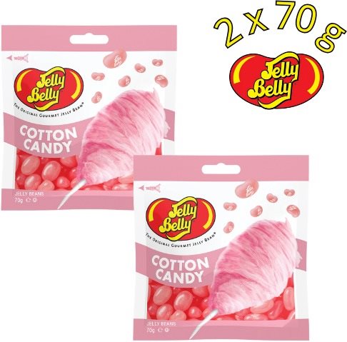Jelly Belly - Cukrová vata - Bonbóny - Duopack Cukríky