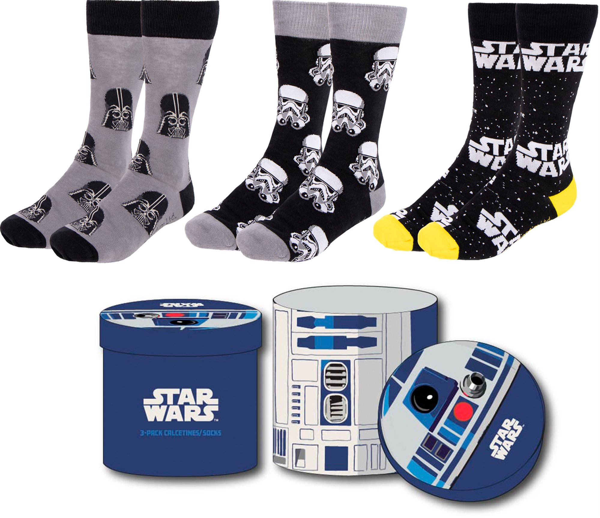 Star Wars – 3 páry ponožiek 38 – 45 Ponožky