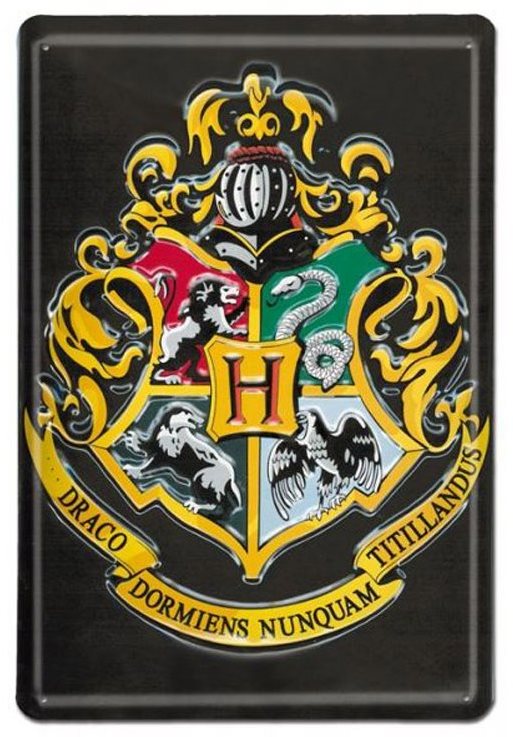Harry Potter – Hogwarts – plechová 3D ceduľa na stenu Ceduľa