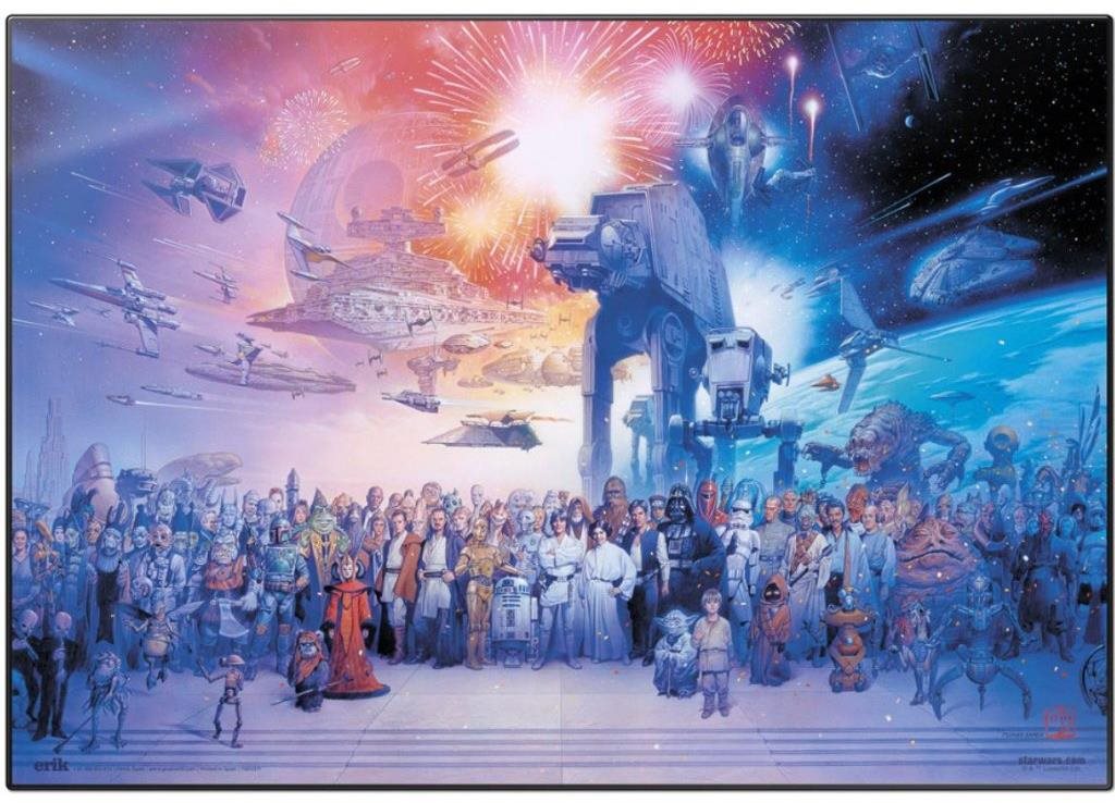 Star Wars: Postavy – podložka na stôl Podložka na stôl