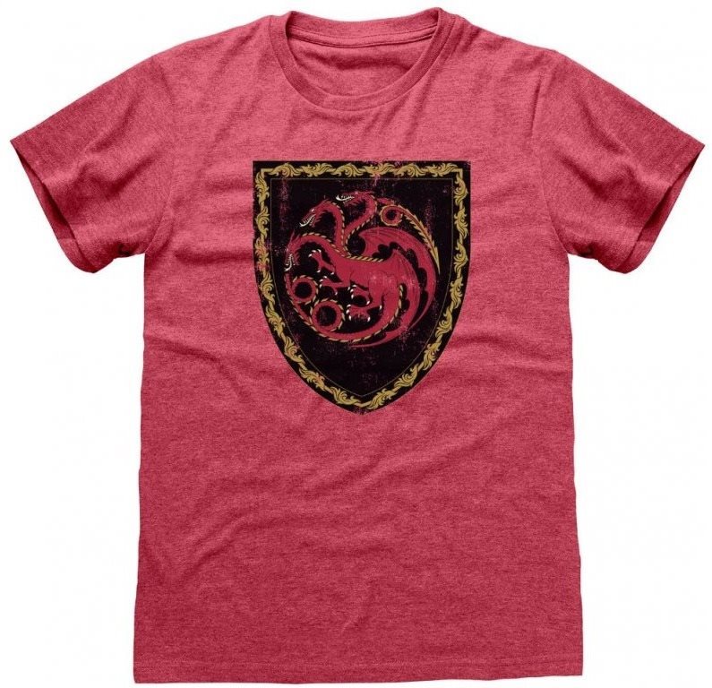 House of The Dragon|Rod draka – Erb Targaryenov – tričko L Tričko