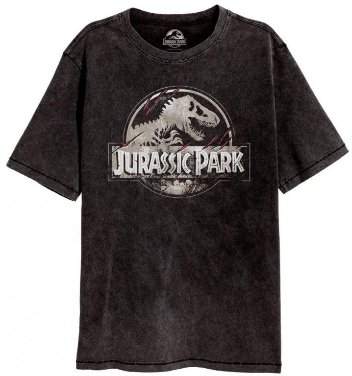 Jurassic Park|Jurský park – Scratched Logo – tričko XXL Tričko
