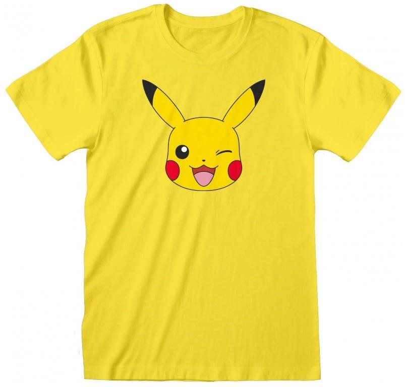 Pokémon – Pikachu Face – tričko L Tričko