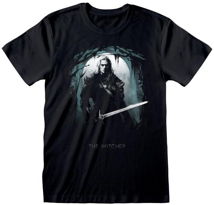 The Witcher|Zaklínač – Silhouette Moon – tričko S Tričko