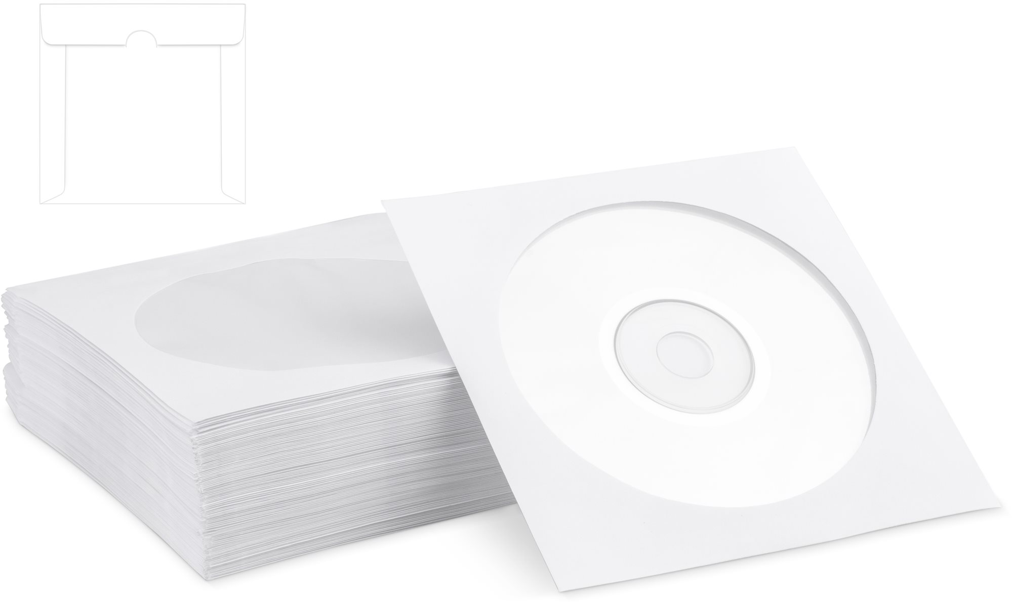 COVER IT papierová pošetka, balenie 100 ks Obal na CD/DVD