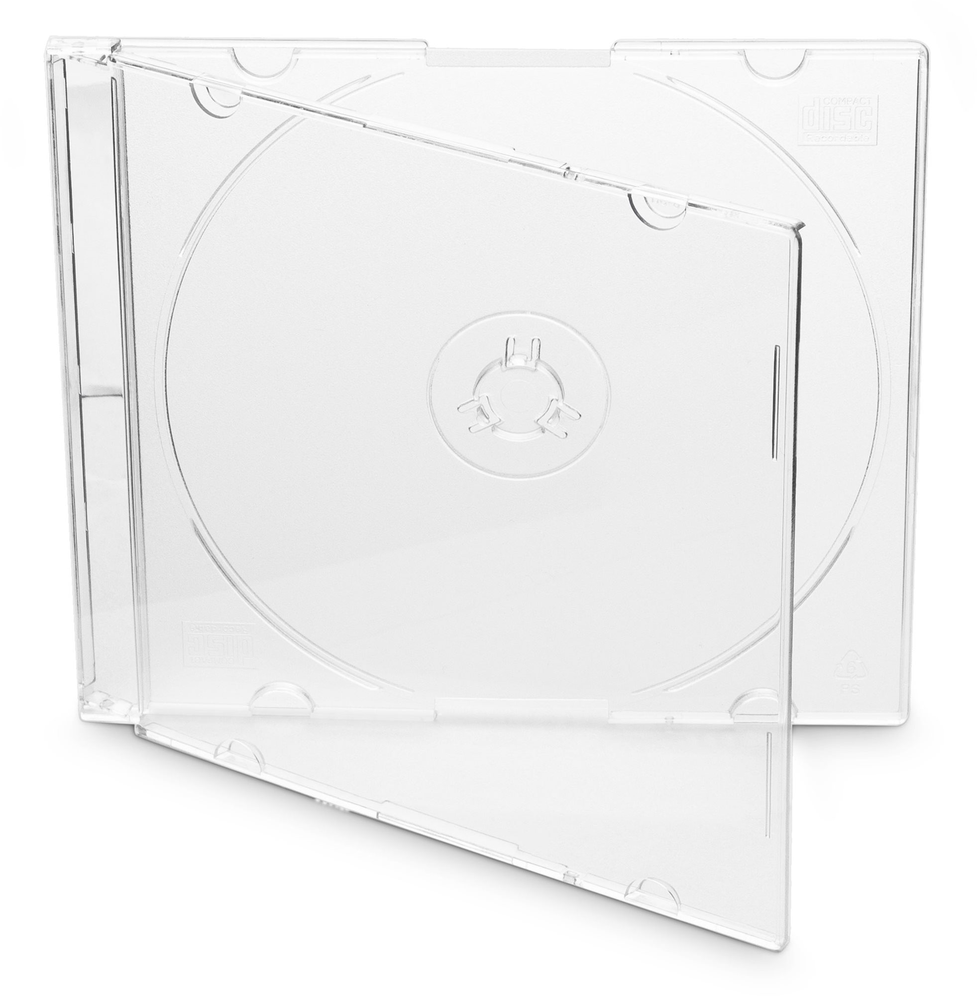 COVER IT Slim CD Case - transparent, 5.2 mm, 10 Stk CD-Hülle