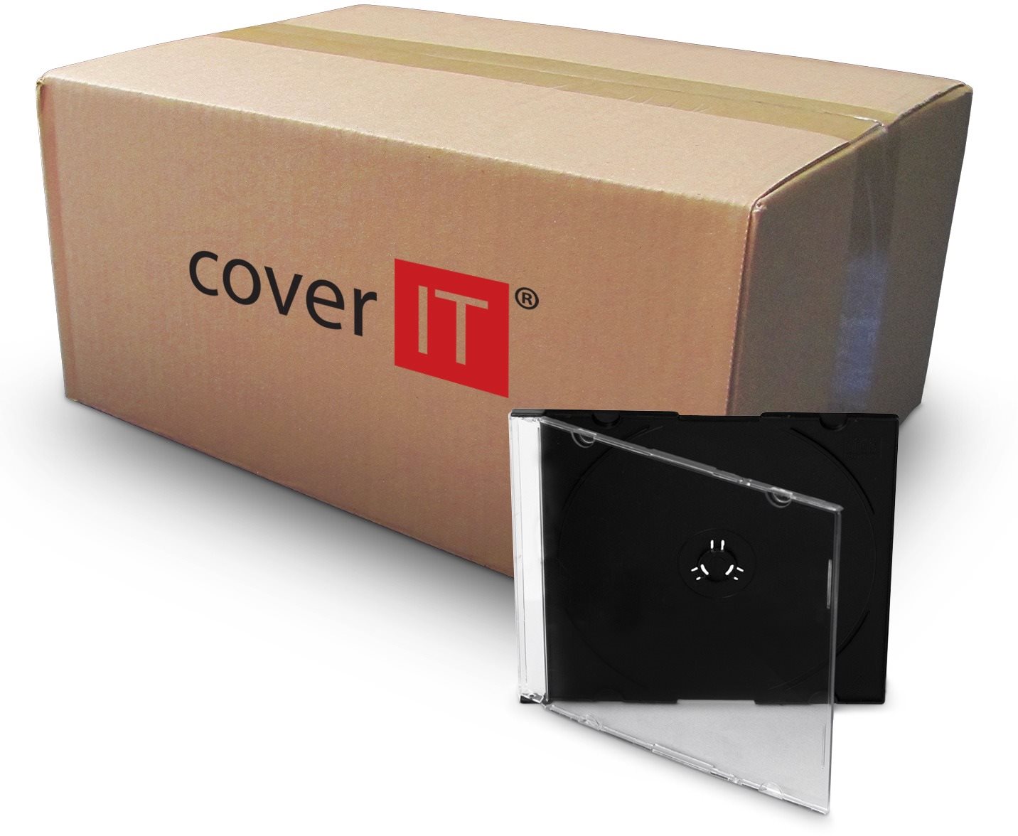 COVER IT box: 1 CD 5,2 mm Slim Box + Tray - 200 Stück Packung...