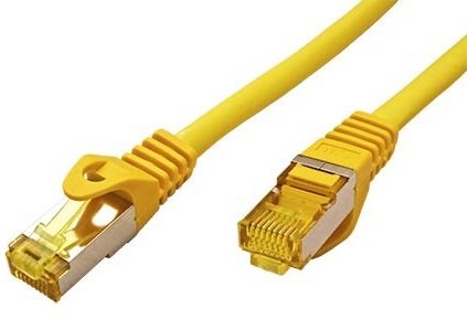 OEM S/FTP patchcable Cat 7, with RJ45 connectors, LSOH, 3m, yellow...