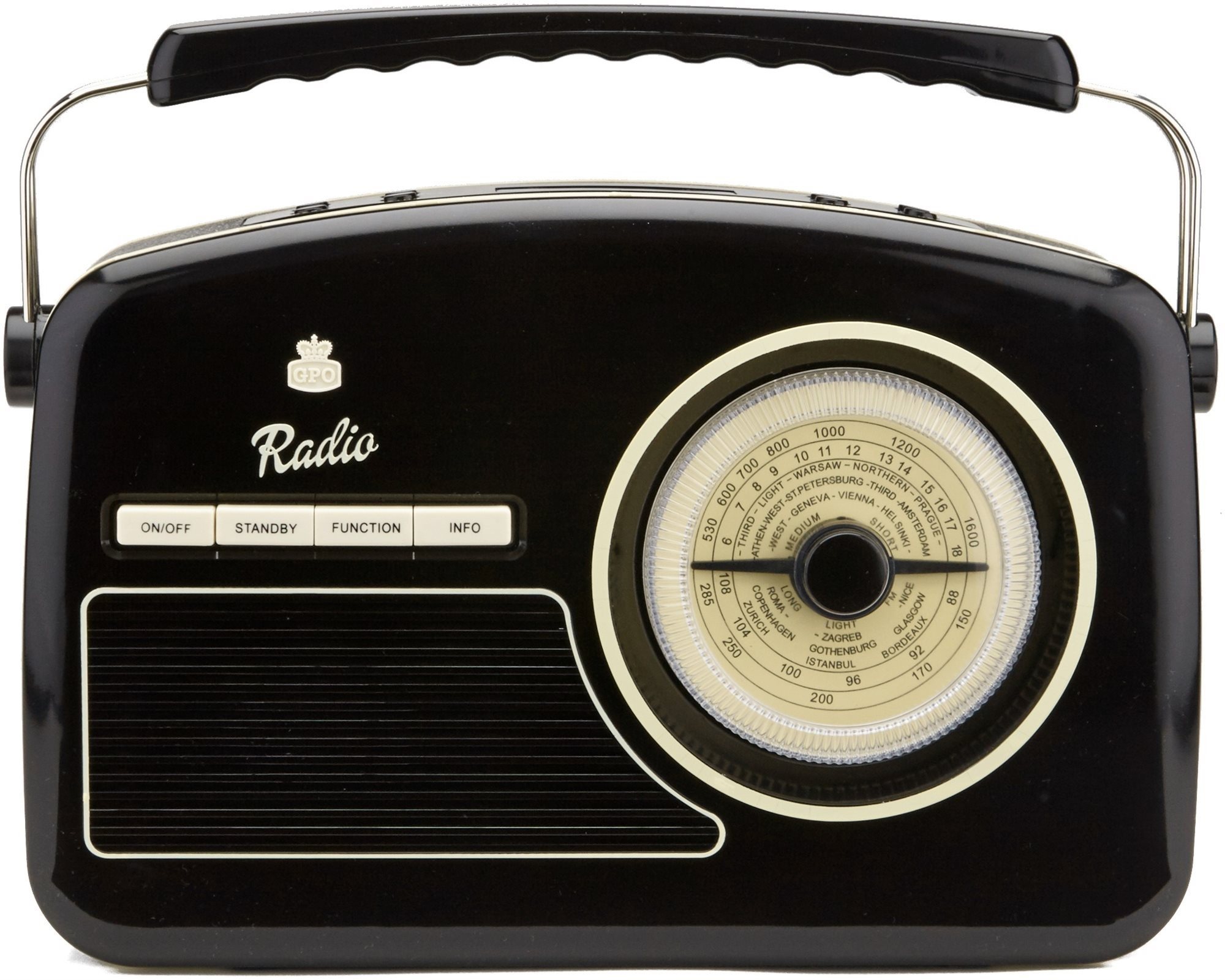 GPO Rydell Nostalgic DAB Black Rádio