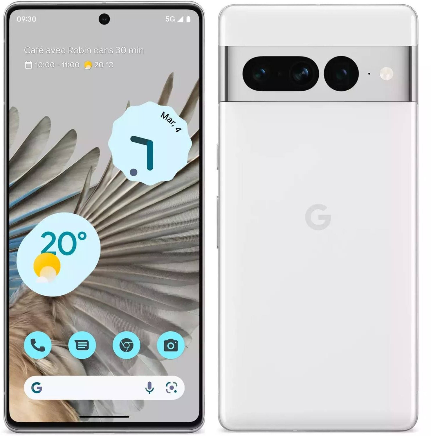Google Pixel 7 Pro 5G 12 GB/256 GB fehér Mobiltelefon