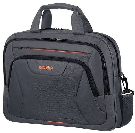 American Tourister AT WORK LAPTOP BAG 15,6" Black/Orange Laptoptáska