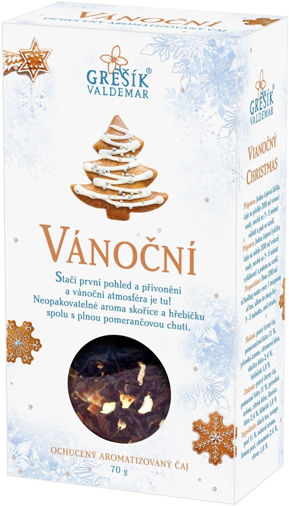 Grešík Vianočný čaj, škatuľka, sypaný, 70 g Čaj
