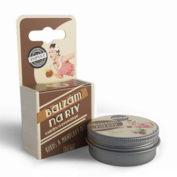 Balzam na pery – Kokos a mandľový olej 15 ml Balzam na pery