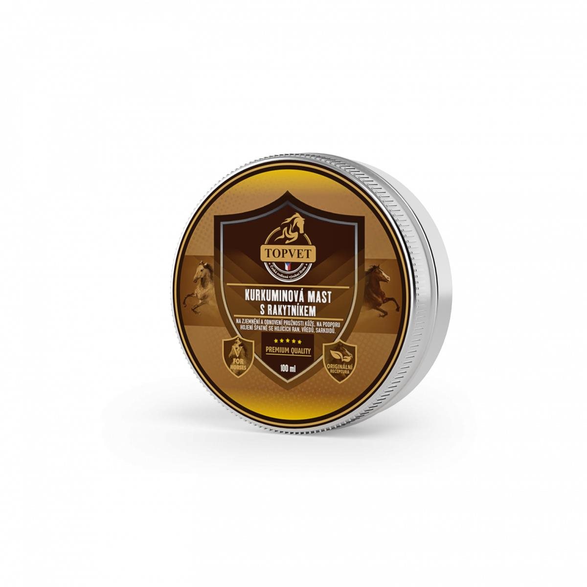 Topvet Kurkuminová masť s rakytníkom 100 ml Masť