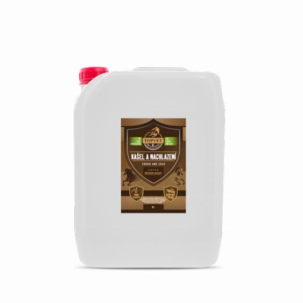 Topvet Sirup Kašeľ a prechladnutie 5 l Doplnok stravy pre kone