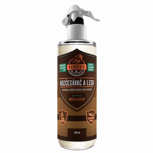 Topvet Rozčesávač a lesk 500 ml Doplnok stravy pre kone